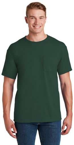 JERZEES® Dri-Power® 50/50 Cotton/Poly Pocket T-Shirt